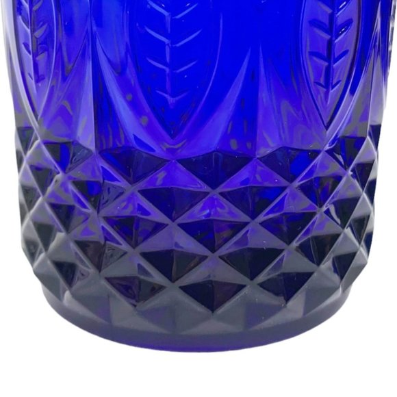 Vintage Avon Royal Sapphire Rocks Glasses Set of 3 Cobalt Blue Made in France - Picture 6 of 10